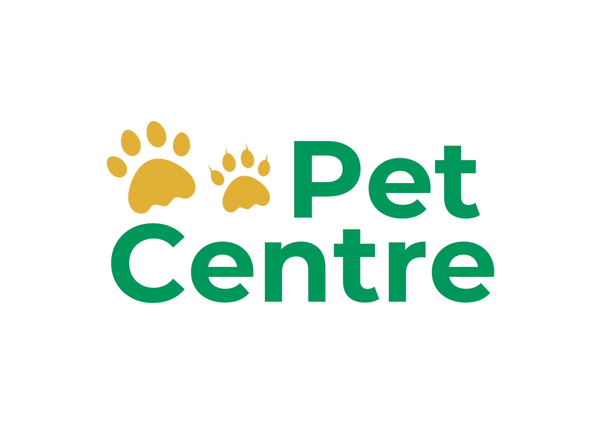 Pet Centre original green and gold logo